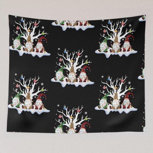 Item preview, Cute Gnomes Leopard Buffalo Plaid Christmas Tree Lights designed and sold by nguyenkimkha.