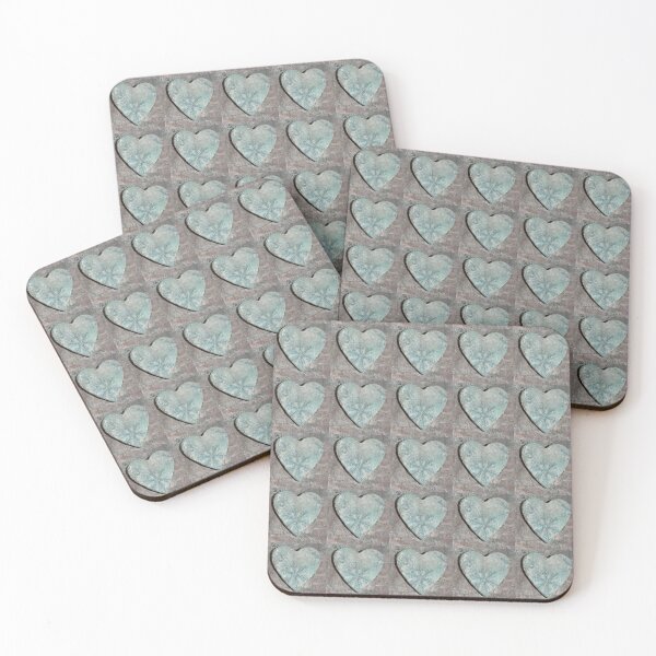 Item preview, Volksbolts/KABFA Designs Snow Flakes  Icicle Heart, Christmas Heart, Yule Heart. on winter background designed and sold by KABFA Designs.