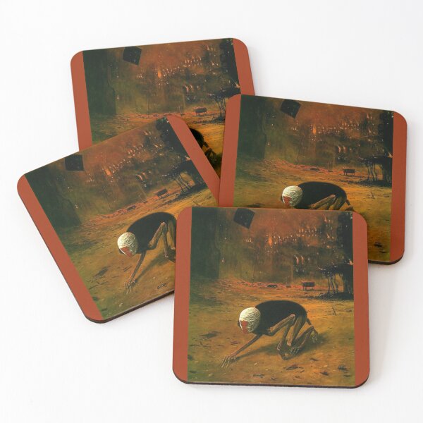 Item preview, Untitled (Creature), by Zdzisław Beksiński   designed and sold by SHAUNBOUTIQUE.