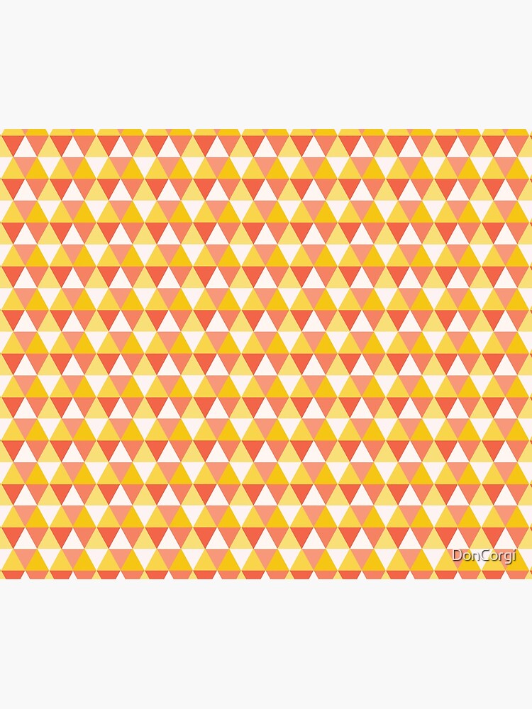 Orange Cute Triangle Pattern for Leggins Cases etc by DonCorgi