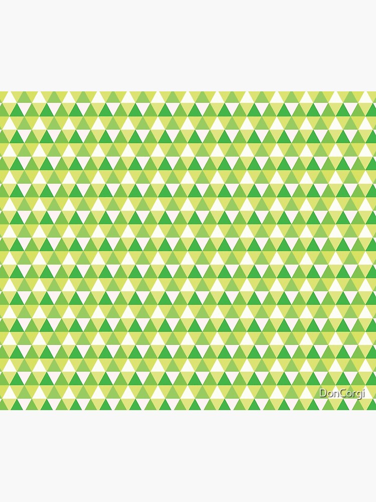 Green Triangle Abstract Pattern by DonCorgi