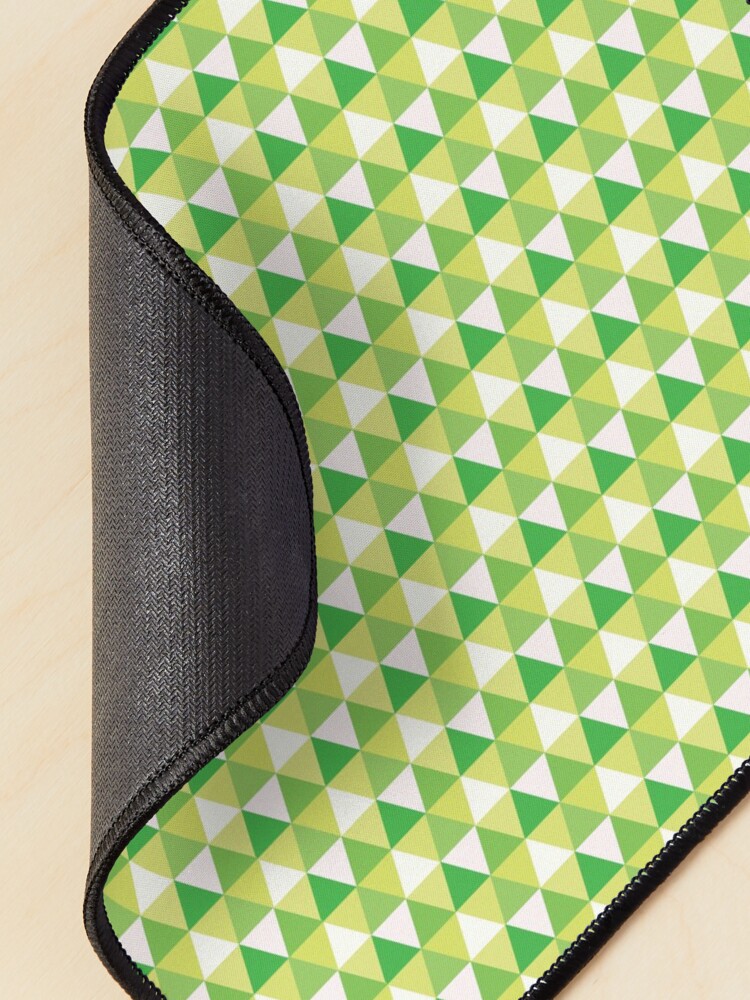 Alternate view of Green Triangle Abstract Pattern Mouse Pad