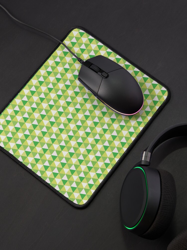 Alternate view of Green Triangle Abstract Pattern Mouse Pad