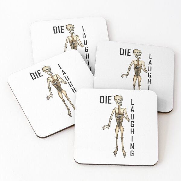 Item preview, Skeleton Die Laughing ArcheoNerdEng Halloween (BL variant) designed and sold by ArcheoNerd.