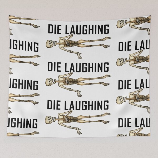 Item preview, Skeleton Die Laughing ArcheoNerdEng Halloween (BH variant) designed and sold by ArcheoNerd.