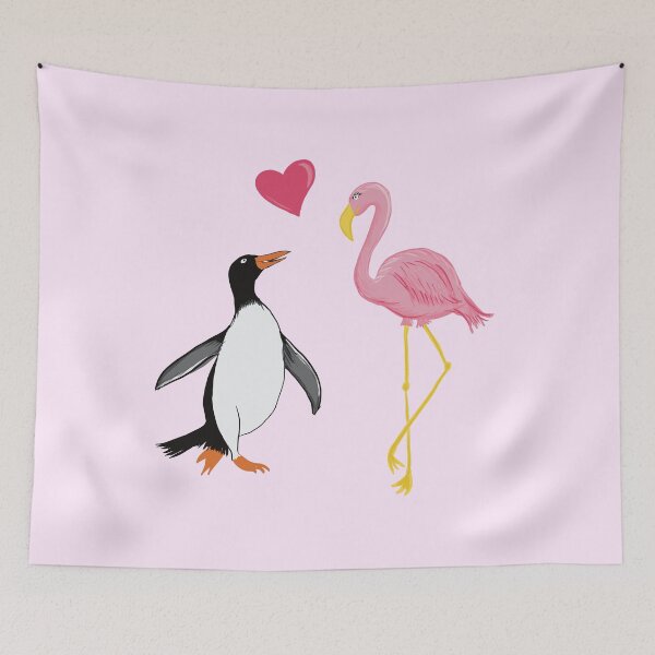 Item preview, Paul Penguin & Frieda Flamingo designed and sold by Luaillustration.