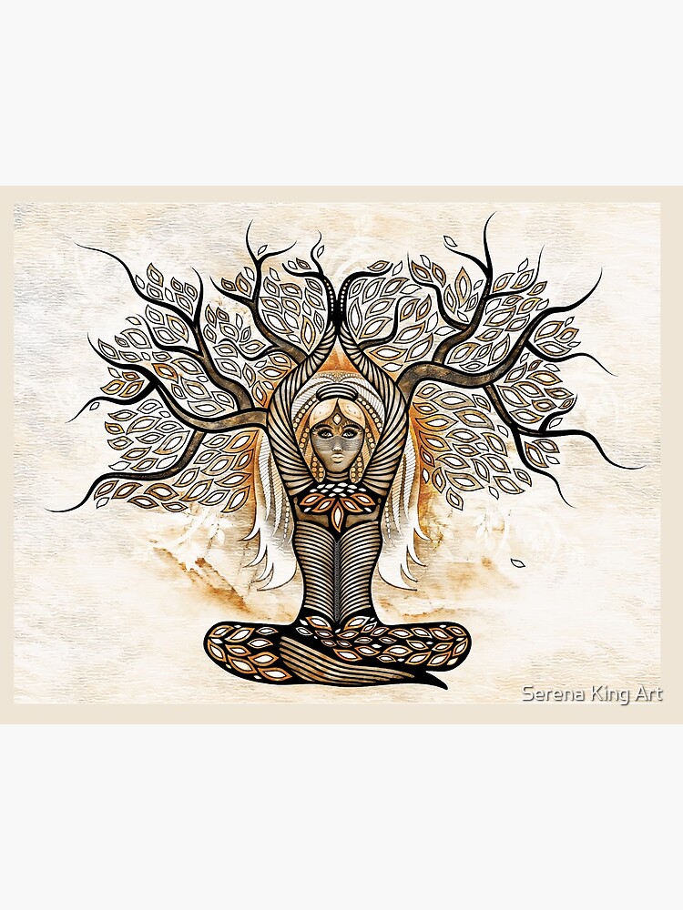 Chakra Lady Tree - WO Art Board Print for Sale by Serena King