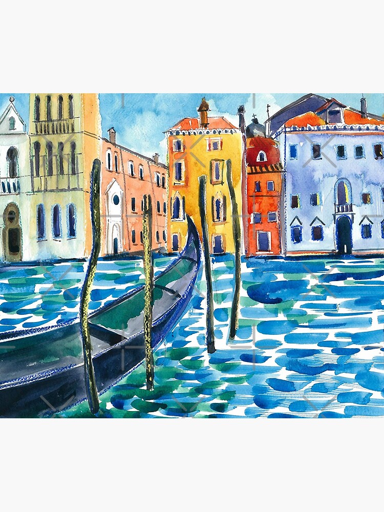Venice - Original watercolour landscape by Francesca Whetnall by Cecca-Designs