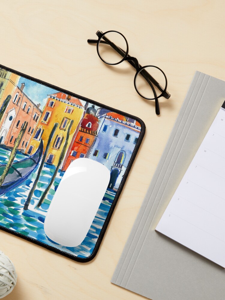 Alternate view of Venice - Original watercolour landscape by Francesca Whetnall Mouse Pad