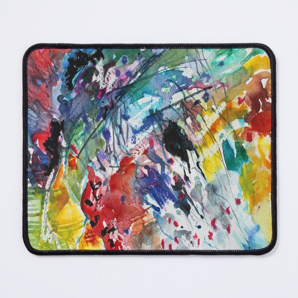 Item preview, Rainbow landscape  - abstract watercolour by Francesca Whetnall designed and sold by Cecca-Designs.