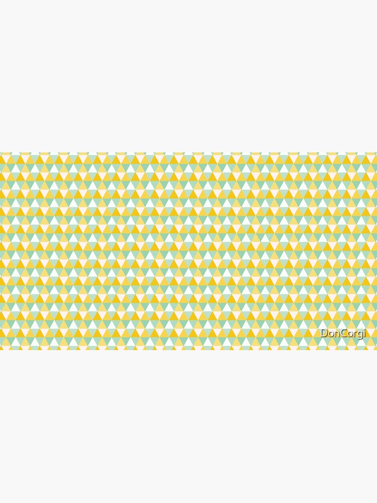 Colourful Yellow Triangles Pattern by DonCorgi