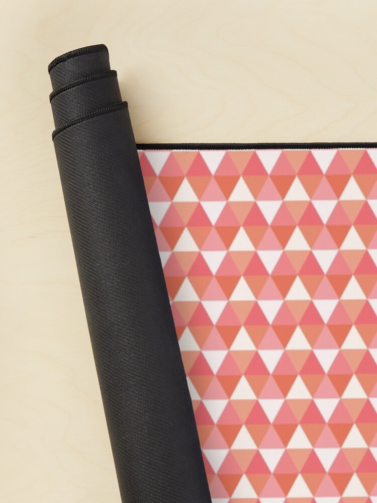 Alternate view of Colorful Pink Triangle Pattern Mouse Pad
