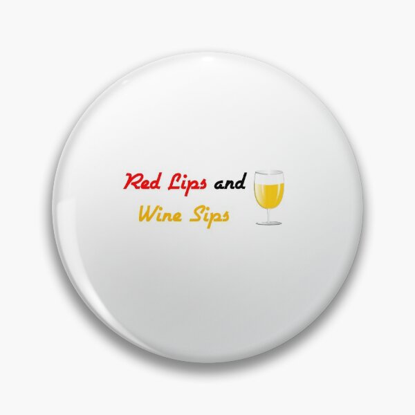 Item preview, Red Lips and Wine Sips, Funny Saying  designed and sold by Soukainadesign.