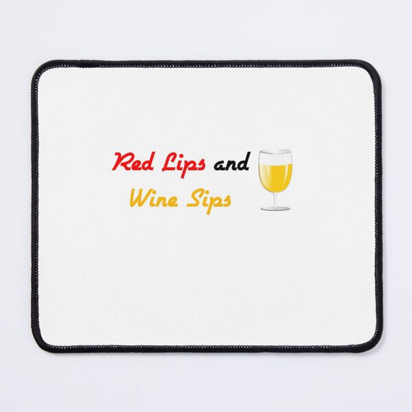 Item preview, Red Lips and Wine Sips, Funny Saying designed and sold by Soukainadesign.