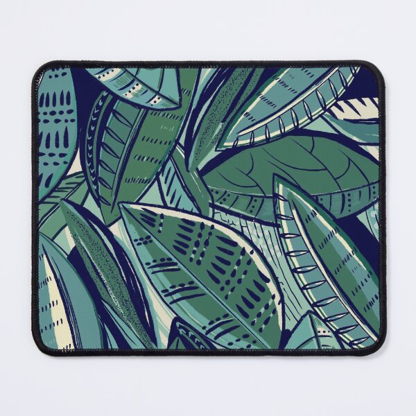 Item preview, blau leaves designed and sold by Calimbo Studio.