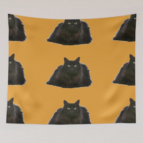 Item preview, Black Fluffy Cat designed and sold by Dreamflight.
