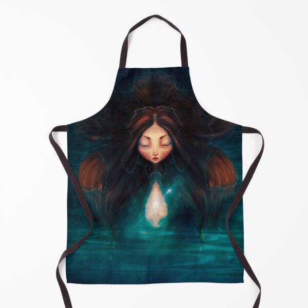Item preview, Manga Mermaid in Water Glowing Hands and Opal Headdress Faerie character design Little Mermaid’s Sisters designed and sold by Monica Laipple.