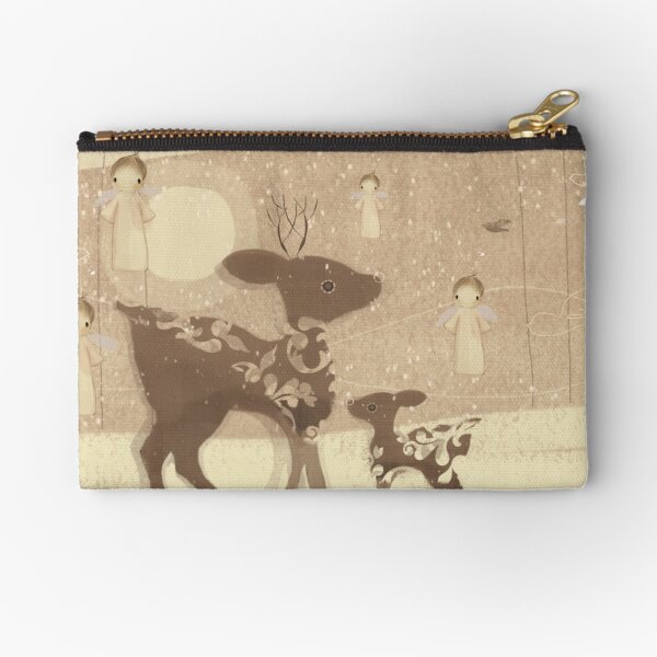 deer and angels Zipper Pouch
