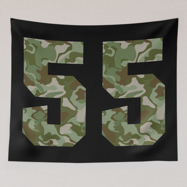 Item preview, Army Camo Number Fifty-five Veteran Lucky Number 55 designed and sold by Urosek.