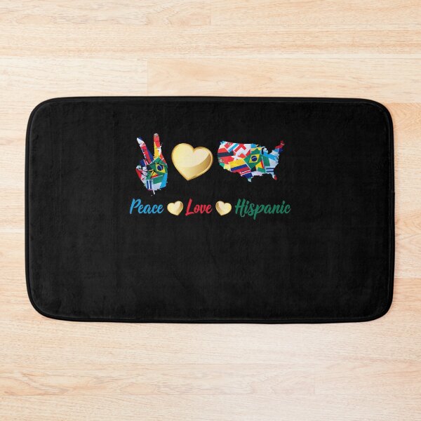 Item preview, Peace Love Hispanic Heritage Month Country Flags designed and sold by Dressed For  Duty.