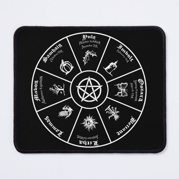 Item preview, Witches' Festival Calendar - wheel of the year (light on dark version) designed and sold by Martyn Prince.