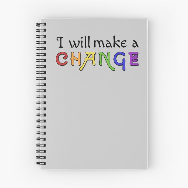 Item preview, I Will Make a Change v1 Rainbow designed and sold by SpaceBabe.