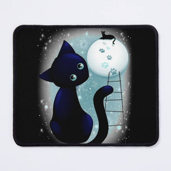 Item preview, Blue Kitty Dream on the Moon designed and sold by BluedarkArt.