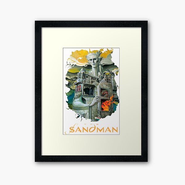 the Sandman house morpheus dream Framed Art Print