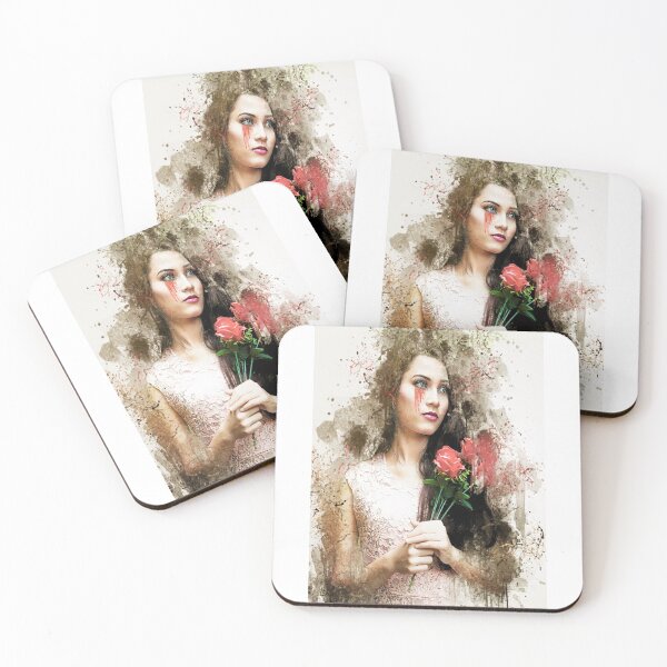 Item preview, Sad Girl Having a Flower In Her Hands   designed and sold by SHAUNBOUTIQUE.