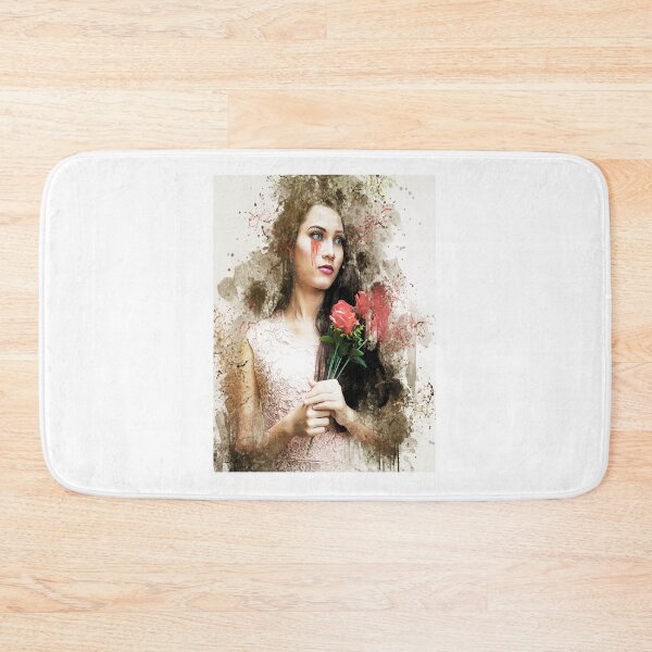Item preview, Sad Girl Having a Flower In Her Hands   designed and sold by SHAUNBOUTIQUE.