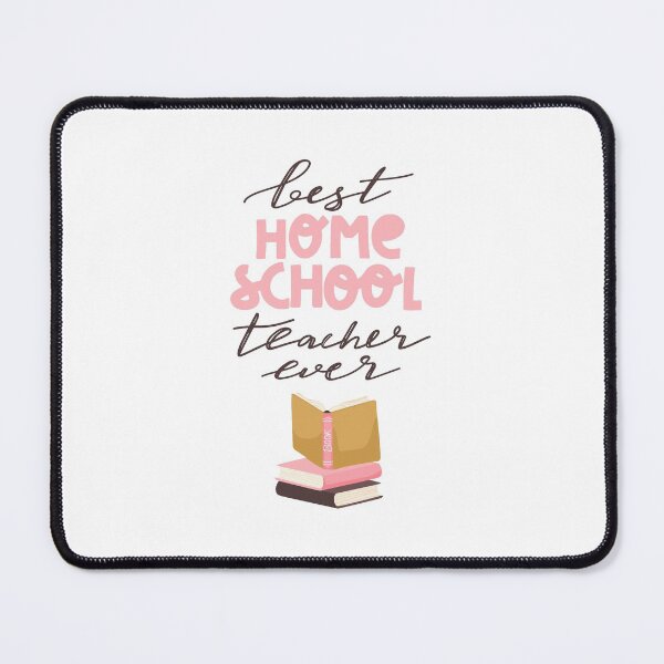 Item preview, Best homeschool teacher ever typography print. Stack of books and quote design. designed and sold by CoCoArt-Ua.