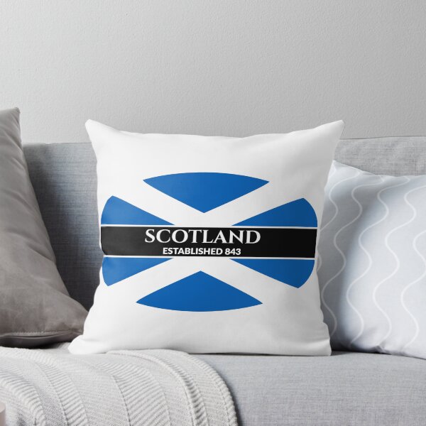 Item preview, Copy of Scotland Established 843 Scottish Flag (White Text) designed and sold by Worldesigns by Artsiren.
