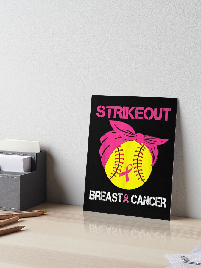 Strike out breast cancer awareness softball baseball fighter shirt