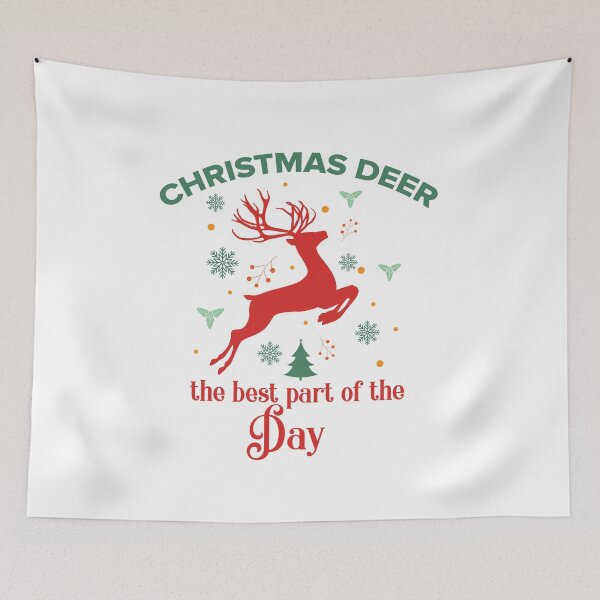 Item preview, Christmas deer the best part of the day - christmas designed and sold by cruzzcreation.