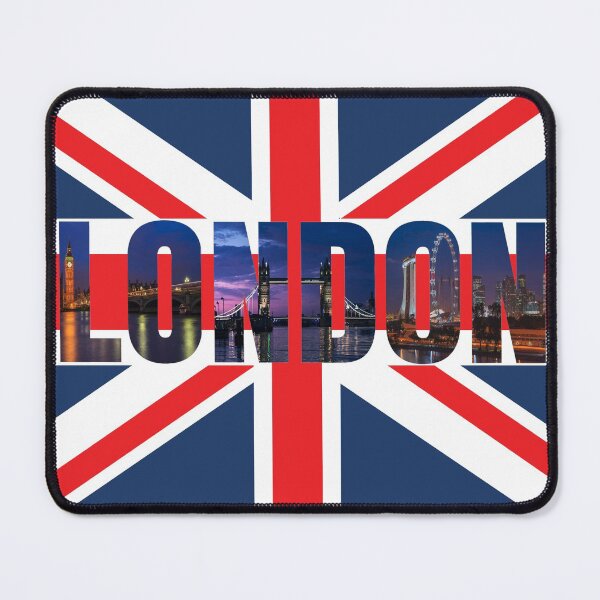 Item preview, London At Night - London Spelled Out With Photos On The British Flag designed and sold by molamode.