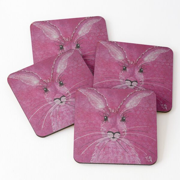 Item preview, Pink Hare designed and sold by TinaRobertsArt.