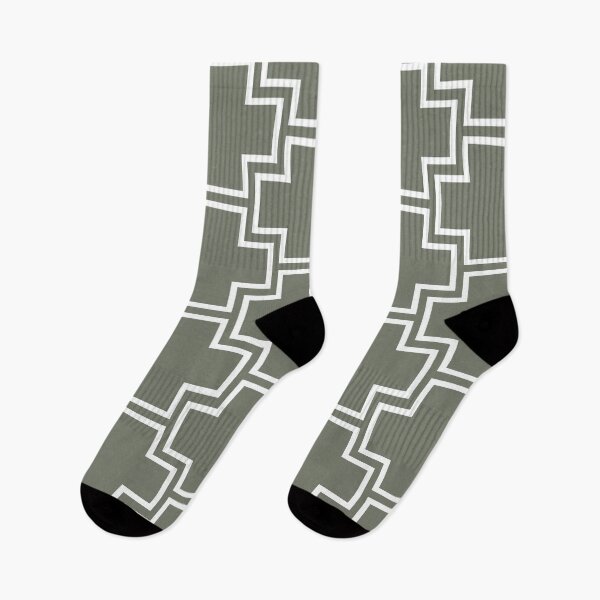 Item preview, Olive Green and White Tessellation Line Pattern 2 Pairs Dutch Boy 2022 Popular Color Wild Basil 424-5DB - Colour Trends - Trending Hues designed and sold by ColorOfTheYears.