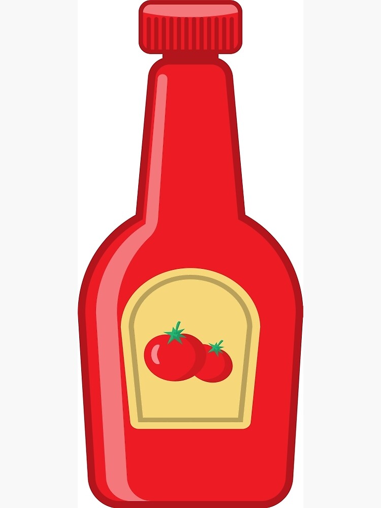 "Ketchup Bottle" Art Print by Chocodole Redbubble
