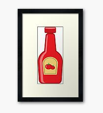 Ketchup Bottle Framed Print