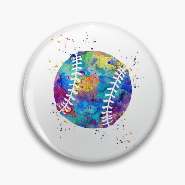 Item preview, Baseball Ball Sports Watercolor designed and sold by LotusGifts.