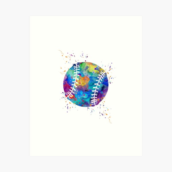 Artikel-Vorschau von Baseball Ball Sport Aquarell, designt und verkauft von LotusGifts.