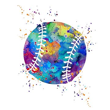 Watercolor Baseball Clipart, Sports Clipart