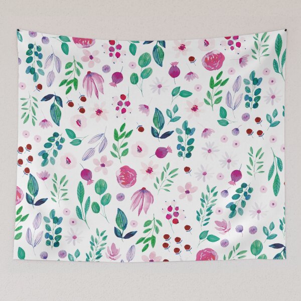 Item preview, Floral and leaves pattern - Hand Drawn leaves artwork designed and sold by Marie Young.