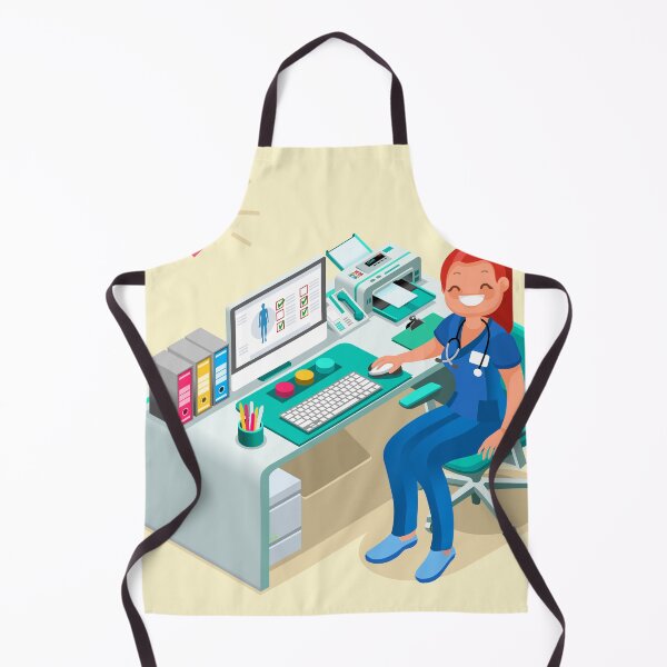 Item preview, Nurse or Female Doctor Cartoon Isometric designed and sold by aurielaki.