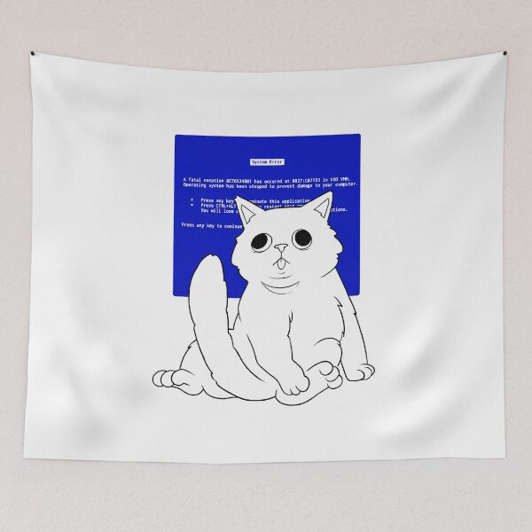 Item preview, Blue Screen Cat designed and sold by Tobe Fonseca®.