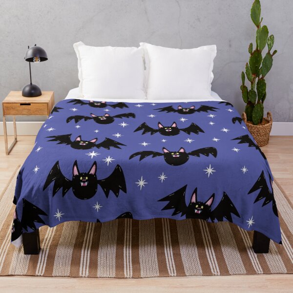 Item preview, Dark Blue Bats Halloween Pattern designed and sold by keeleypost.