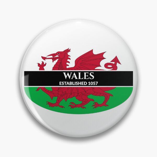 Item preview, Wales Established 1057 Welsh Flag (White Text) designed and sold by Worldesigns by Artsiren.