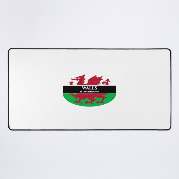 Item preview, Wales Established 1057 Welsh Flag (White Text) designed and sold by Worldesigns by Artsiren.