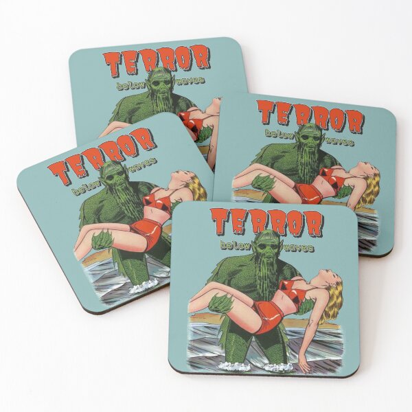 Item preview, Cool Terror Below Waves Green Monster Vintage Comic Design Perfect For Halloween designed and sold by TrulyEpoque.
