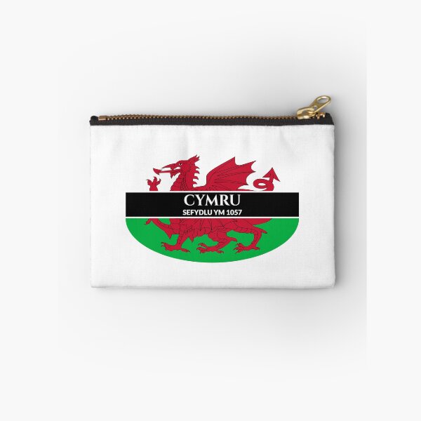 Item preview, Cymru Sefydlu Ym (Wales Founded) 1057 Welsh Flag (White Text) designed and sold by Worldesigns by Artsiren.